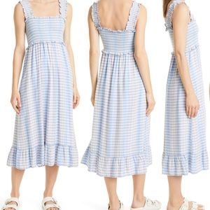 Rails smocked midi dress